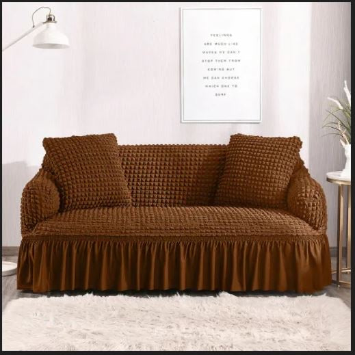 Stretchable Bubble Sofa Cover with Ruffle Skirt