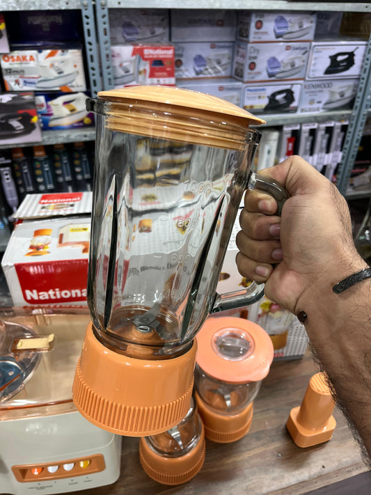 National 4-in-1 Juicer, Blender & Drymill | Complete Kitchen Set 100% copper